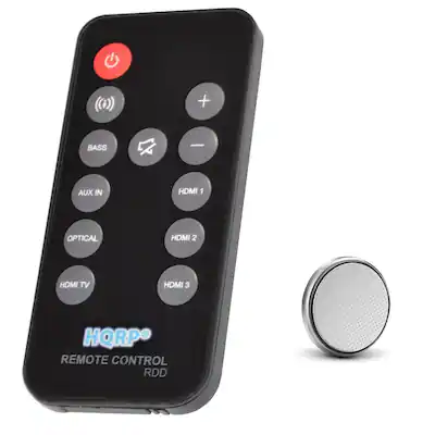 + BASS
- AUX IN
HDMI 1
OPTICAL
HDMI 2
HDMI TV
HDMI 3
HQRP REMOTE CONTROL RDD