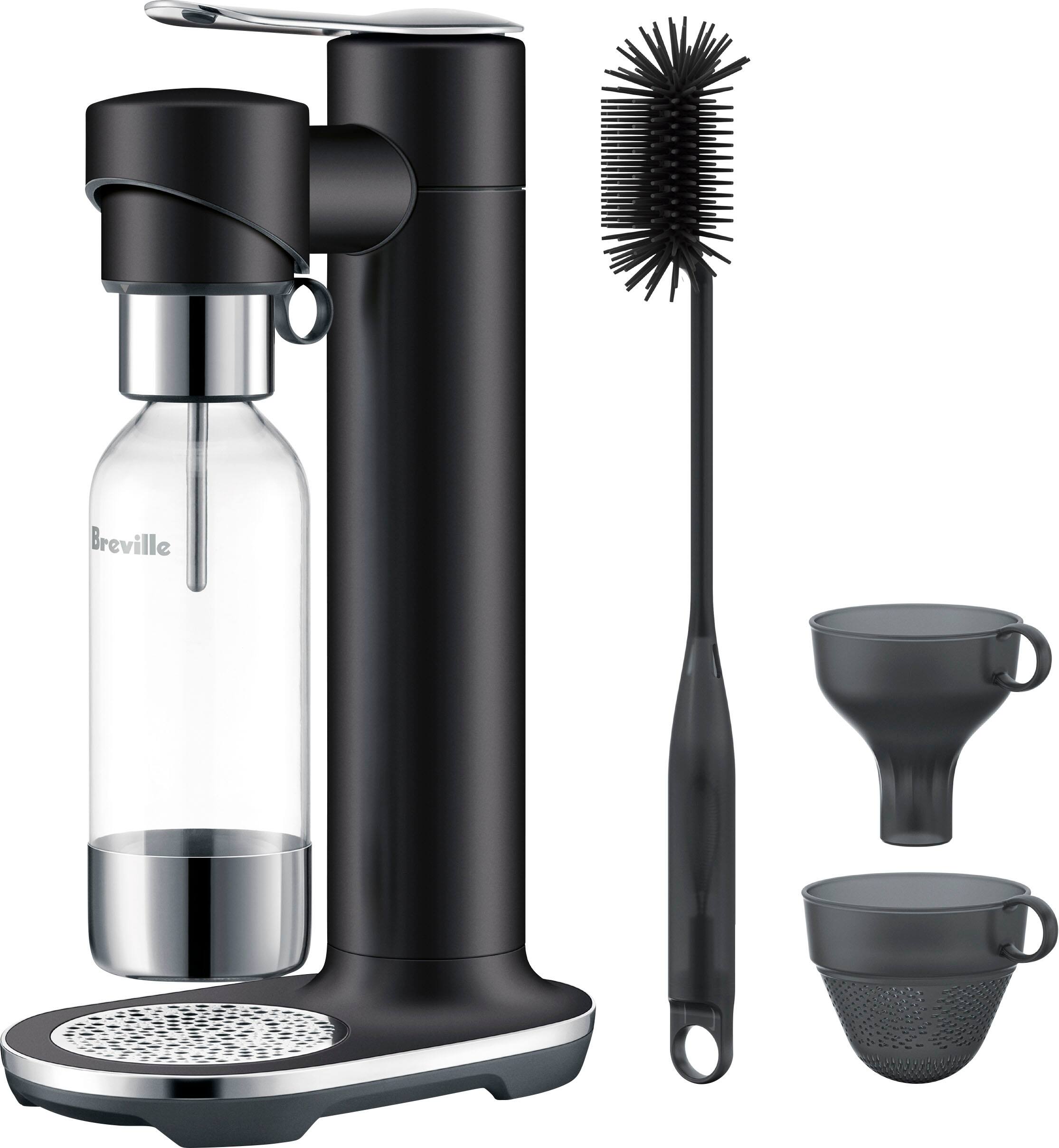 Left. Breville - the InFizz Fusion Bundle w/CO2 - Black Truffle.