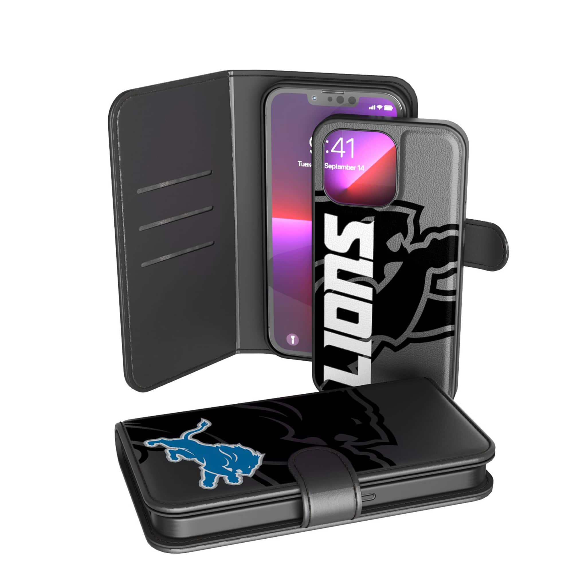 Keyscaper - NFL - Detroit Lions iPhone Wallet Case - 11 Pro - Multicolor