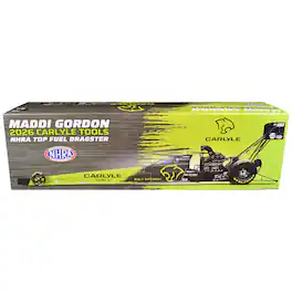 Autoworld - NHRA TFD (Top Fuel Dragster) #TF100 Maddi Gordon "Carlyle Tools" Green & Black (2026) 1/24 Diecast Model Car Auto World