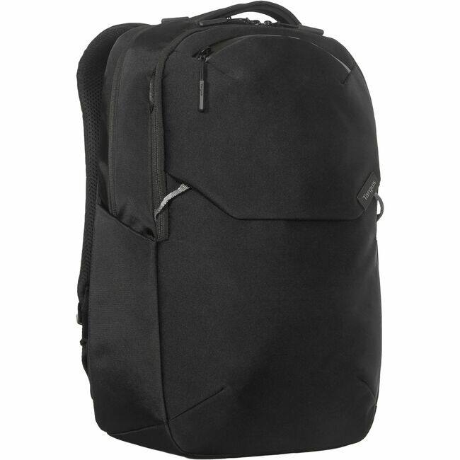 Front. Targus - Targus Work+ TBB657GL Carrying Case (Backpack) for 13" to 16" Notebook - Black - Plastic Body - Fabric Interior Material - Black.