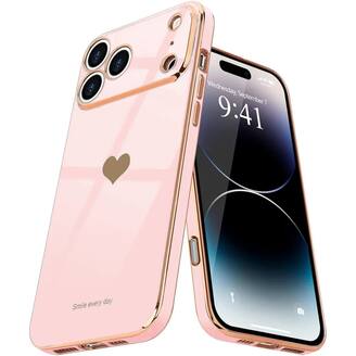 Entronix Luxury Glossy Heart Case for iPhone 17 Pro - Stylish and Protective
