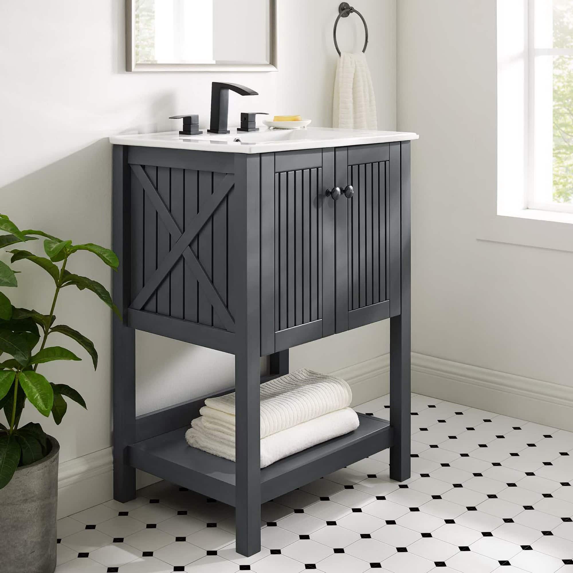 Steam Bathroom Vanity Basin Included