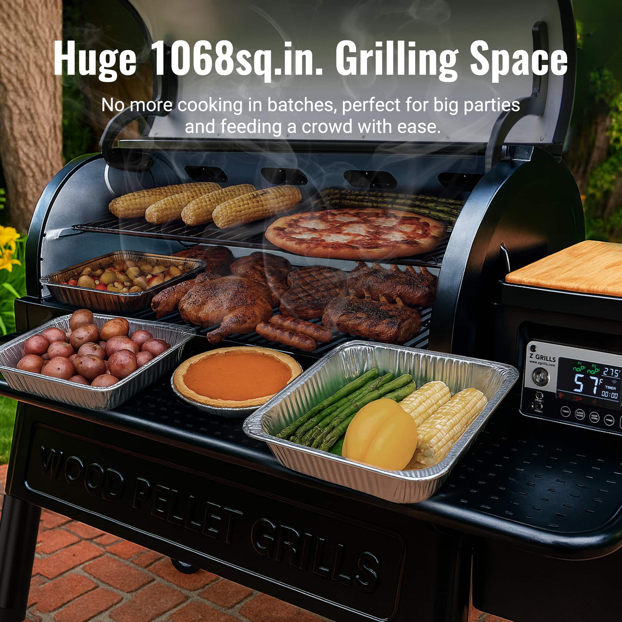 Z GRILLS Multitasker 1068 sq. in. Pellet Grill and Smoker with