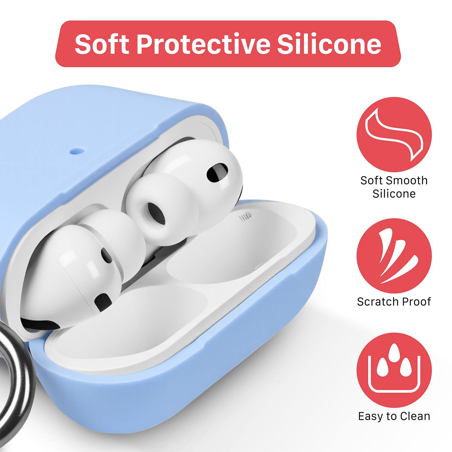 Vena For Apple AirPods Pro 3 Case Silicone, Protective Cover