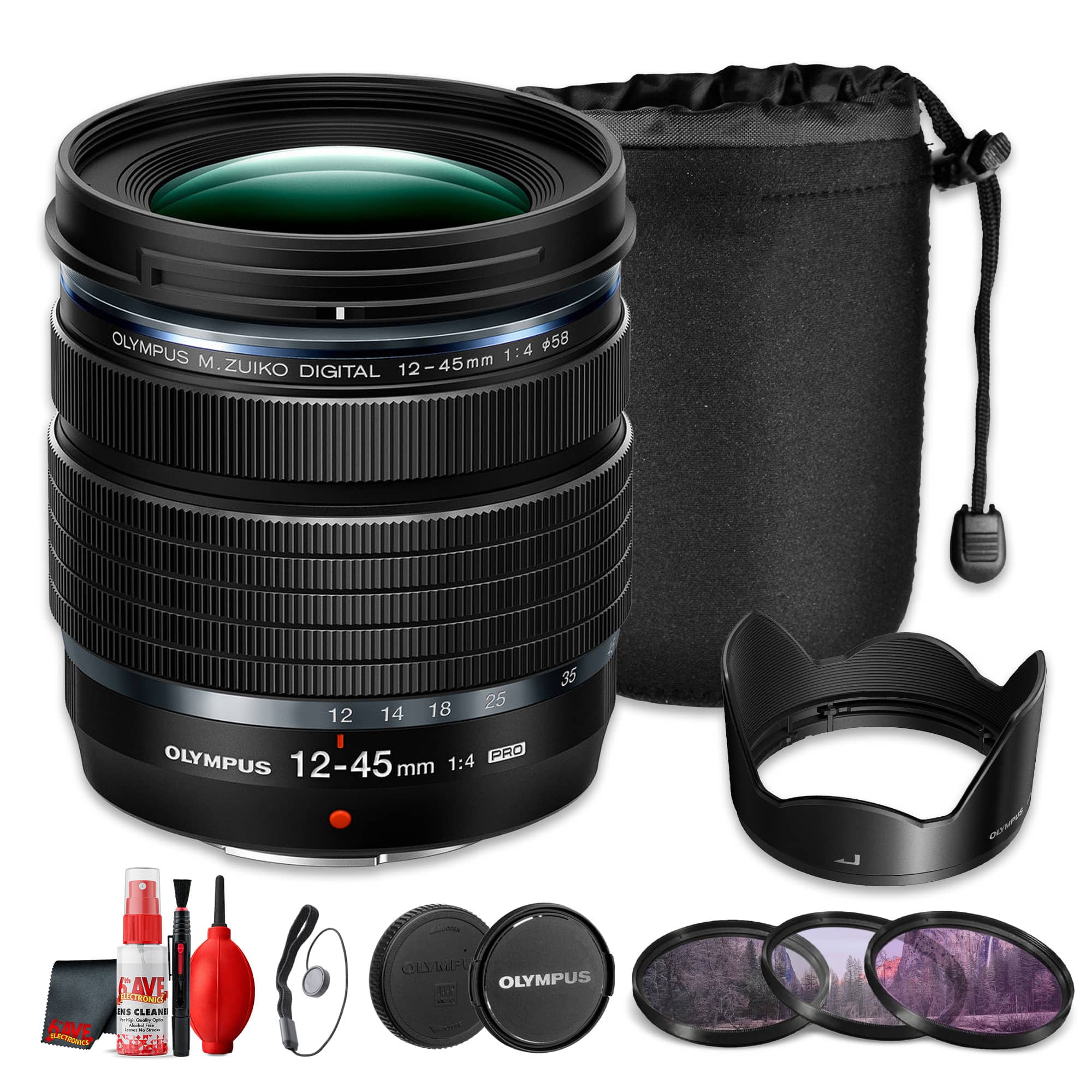 OM System - Olympus M.Zuiko Digital ED 12-45mm f/4 PRO Lens Micro Four Thirds Zoom(Bundle) - Black price history on PriceWatchPro
