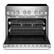 Alt View 1. JennAir - 36 in. Wide 4 Elements NOIR 5.1 Cu. Ft. Freestanding Electric Induction Range - Stainless Steel.