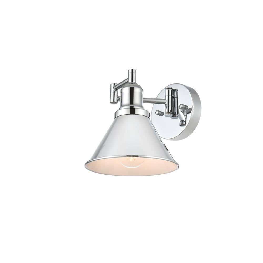 Alt View 2. Living District - Judson 1 light Chrome swing arm wall sconce - Chrome.