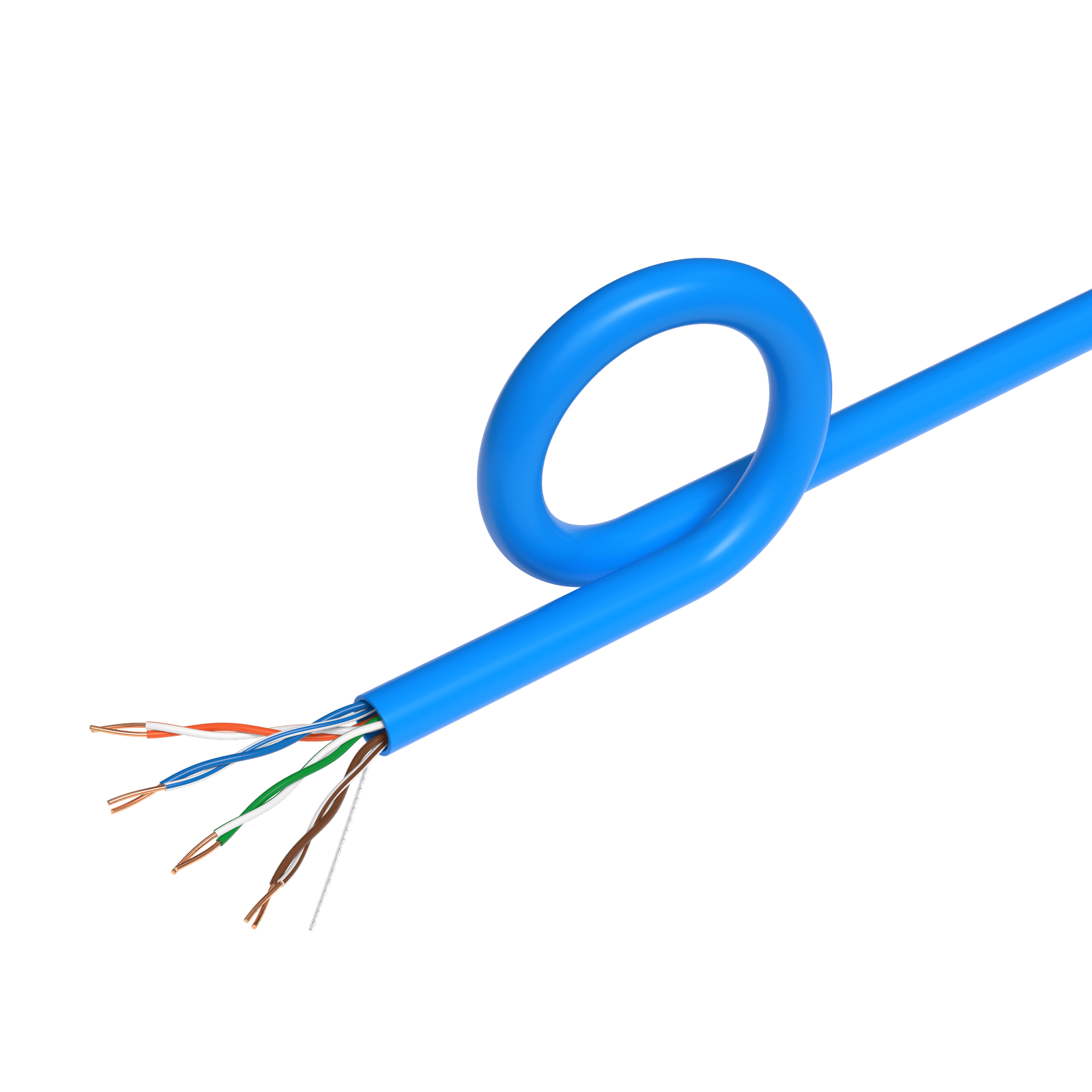 Angle. Cables Direct Online - Cat5e Plenum Ethernet Cable 1000ft Bulk LAN Network Wire 24AWG CCA 1Gbps CMP Rated for Structured Cabling Blue - Blue.