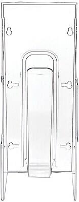 Alt View 3. Deflecto - Stand-Tall Brochure Holder, Wall Mounted Plastic - Clear.