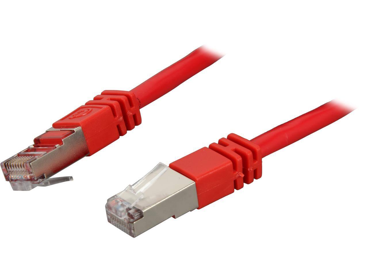 Front. Cables to Go - C2G 27267 Cat5e Cable - Snagless Shielded Ethernet Network Patch Cable, Red (25 Feet, 7.62 Meters).