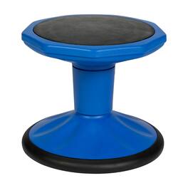 Flash Furniture - Lucas Fixed Height Kids Flexible Active Stool for Classroom and Home with Non-Skid Bottom, 12" Seat Height - Blue