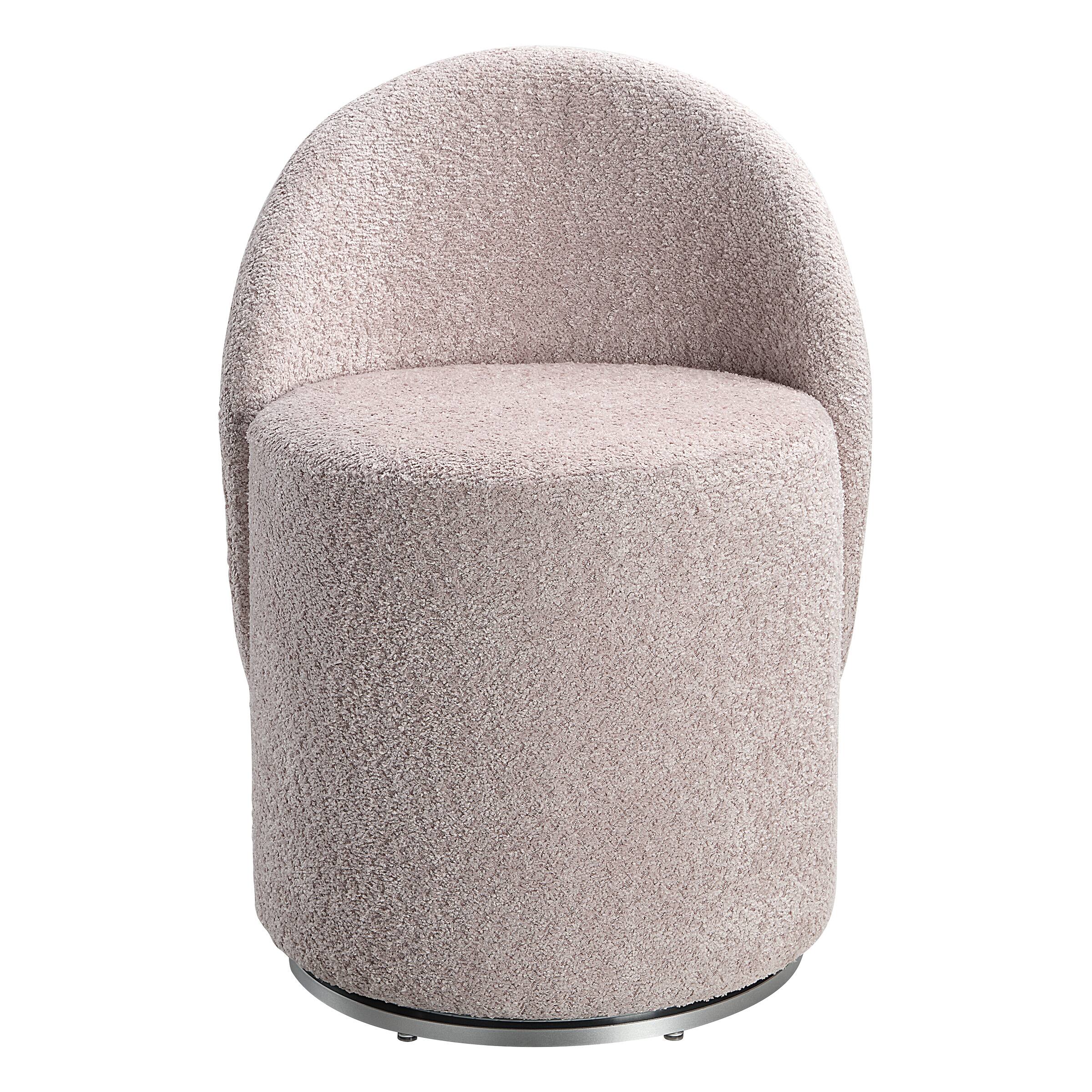 OSP Home Furnishings - Lystra Swivel Vanity Chair - Dusty Rose - Front_Zoom