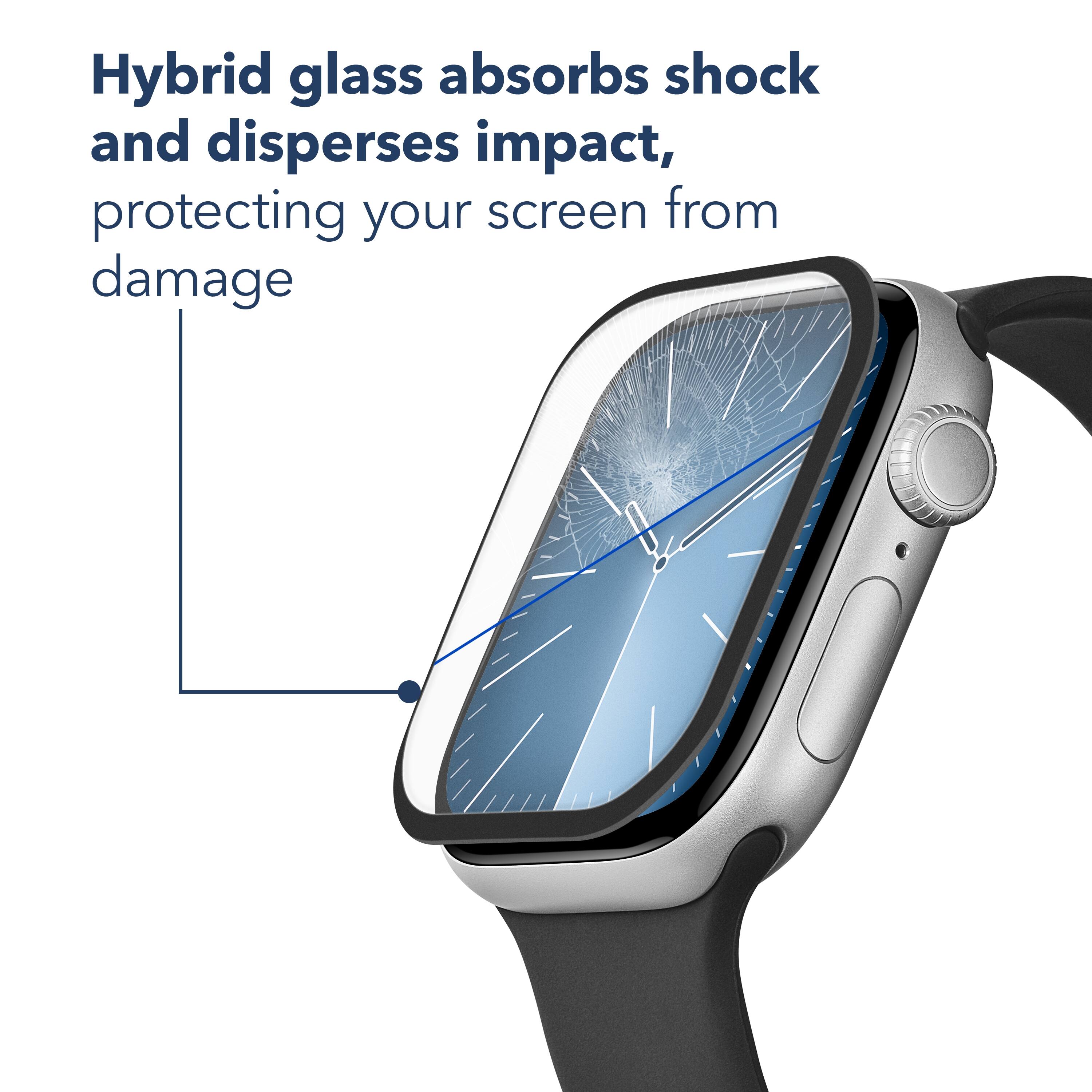 Hybrid glass absorbs shock and disperses impact, protecting your screen from damage.