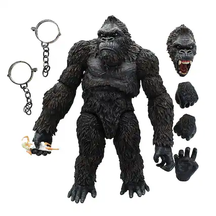 Front. Mezco Toyz - King Kong of Skull Island 7 Inch Action Figure - Black.