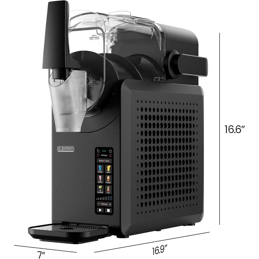 Iceman Rj62 Chefman Slush Ease Max Slushy Maker with Touch Controls and Five ...