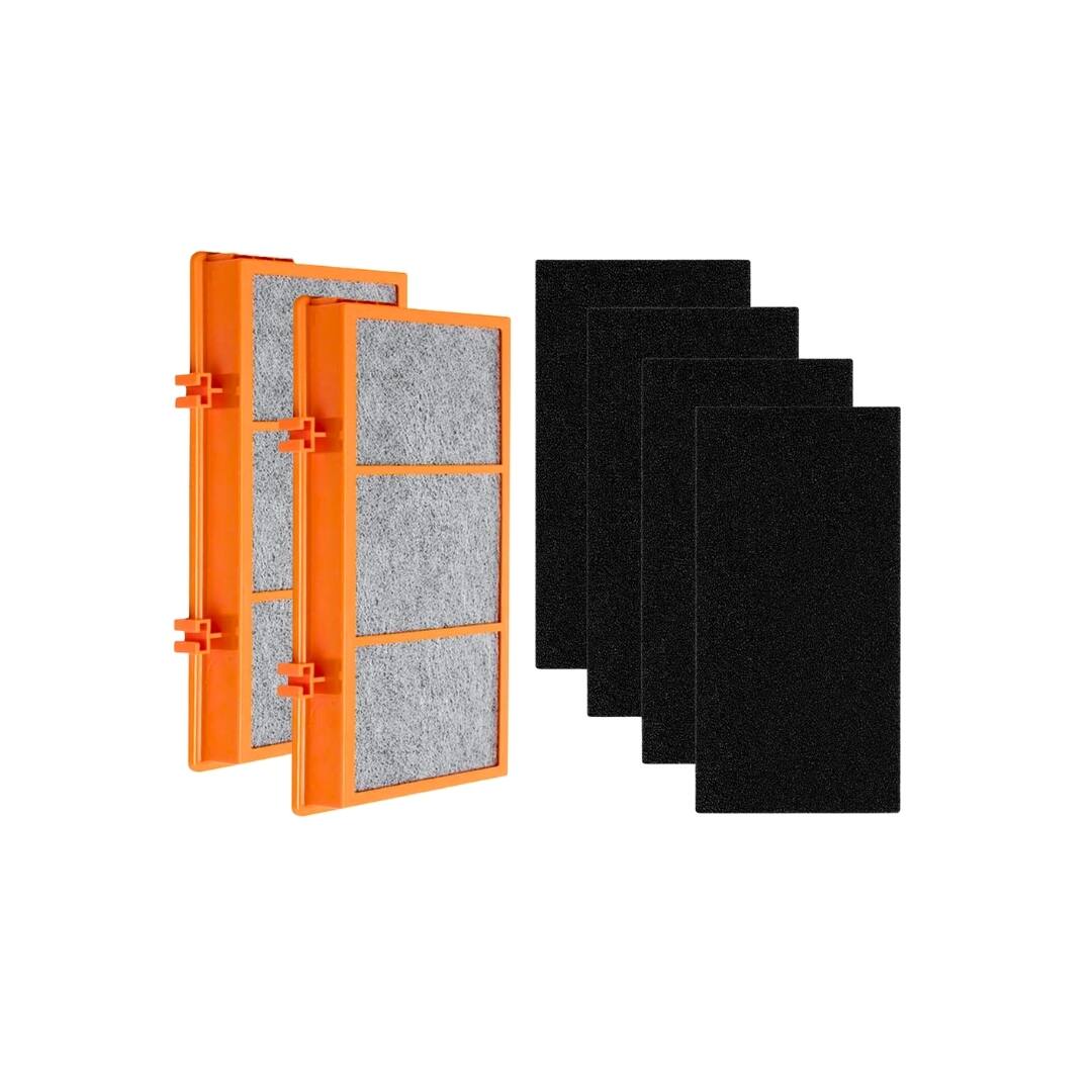 Nispira - AER1 Filter Replacement for Holmes Air Purifier HAPF30AT HAPF30AS-U4R HAP242-NUC Smoke Grabber 2 HEPA 4 Carbon B - Orange