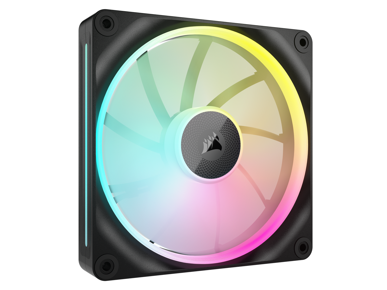 Alt View 3. CORSAIR - CORSAIR LX RGB Series, iCUE LINK LX140 RGB, 140mm Fan, Single Pack - RGB.