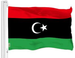 G128 - Libya Flag 3x5 Ft 150D Polyester Indoor/Outdoor - Vibrant Colors