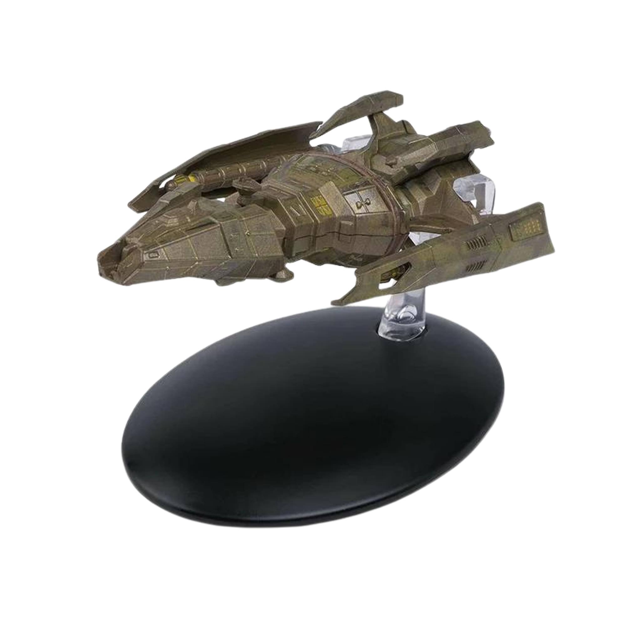 Alt View 3. Eaglemoss - Eaglemoss Star Trek Starship Replica | Hirogen Hunter - Grey.