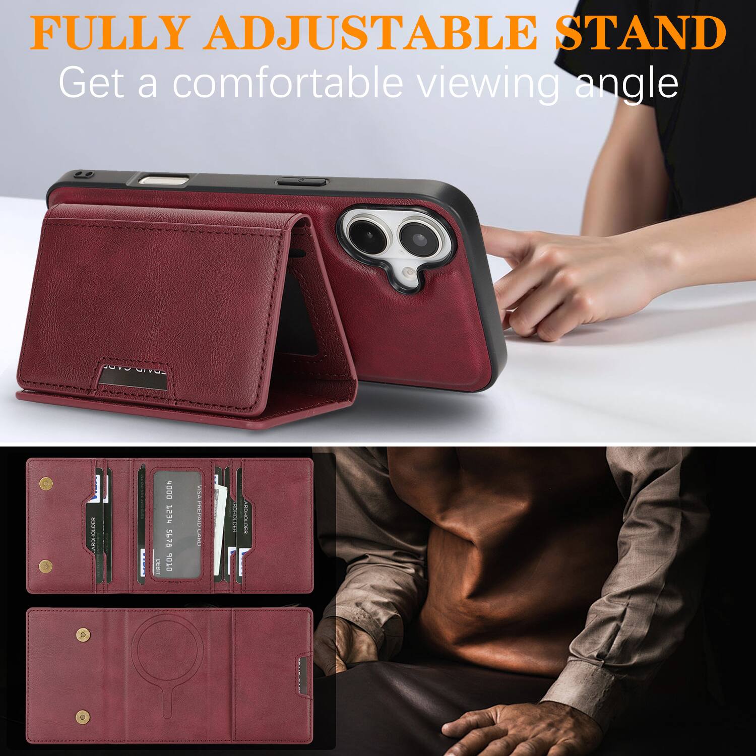 FULLY ADJUSTABLE STAND  
Get a comfortable viewing angle
