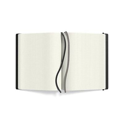 Alt View 4. TRU RED - Large Flexible Cover Graph Journal - Black.