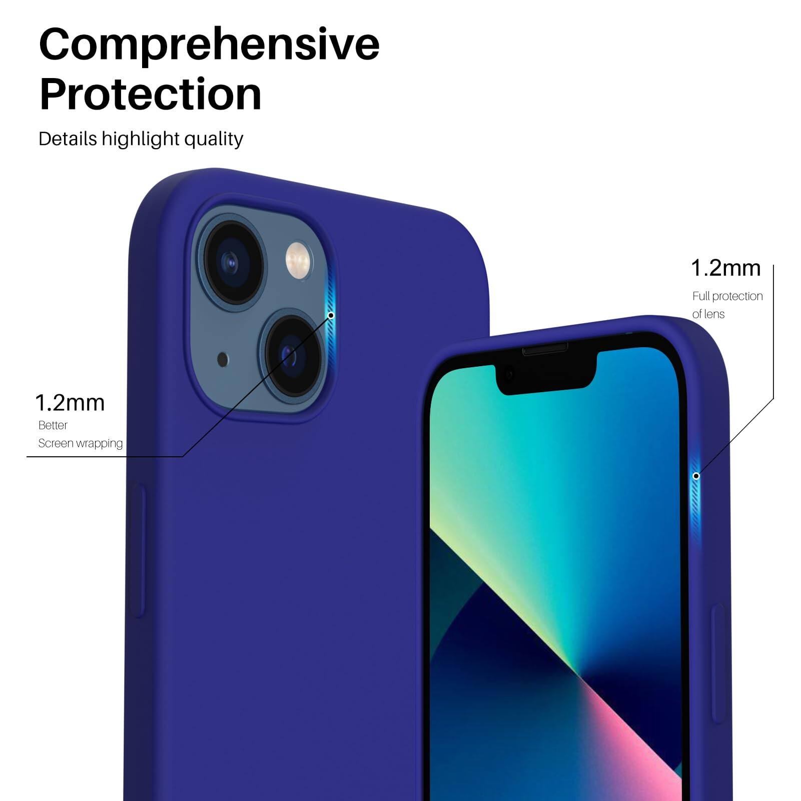 Comprehensive Protection Details highlight quality 1.2mm Full protection of lens 1.2mm Better Screen wrapping