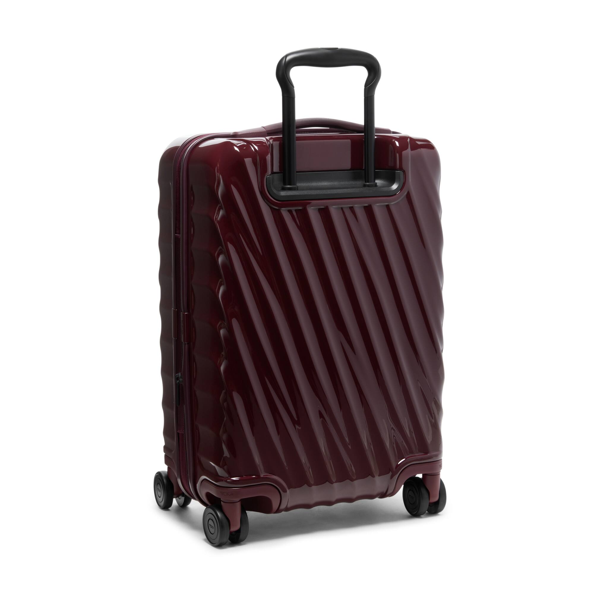 Back. TUMI - 19 Degree International 22" Expandable 4-Wheeled Carry On Suitcase - Wine.