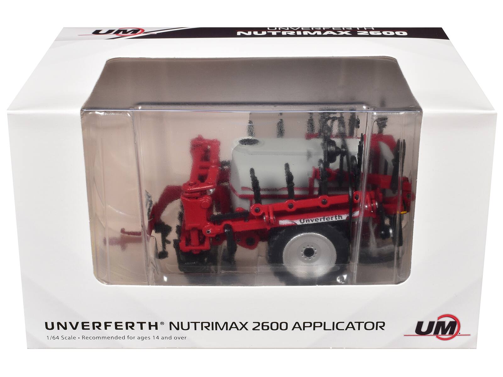 UM  
UNVERFERTH NUTRIMAX 2600  
Unverferth  
UNVERFERTH NUTRIMAX 2600 APPLICATOR  
1/64 Scale  
Recommended for ages 14 and over