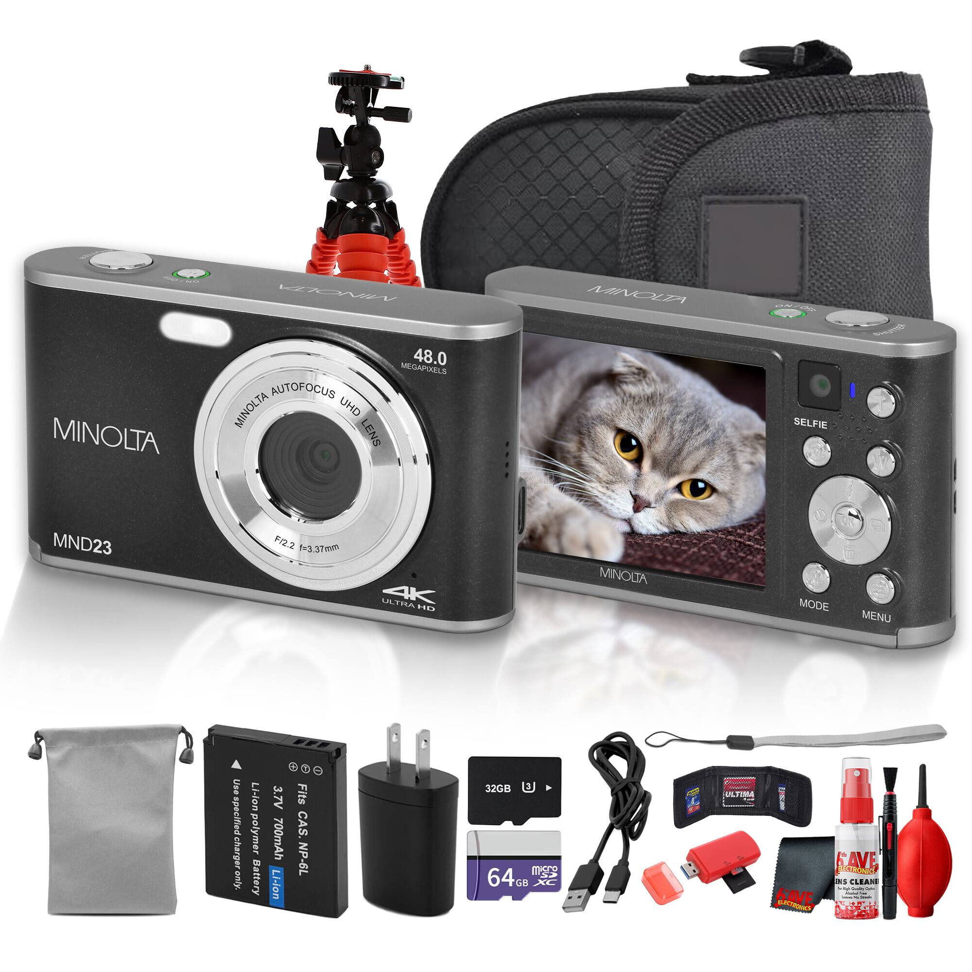 MINOLTA 48.0 MEGAPIXELS AUTOFOCUS MINOLTA UHD LENS SELFIE MND23 F/2.2 meTEC-t MUIRA 4K FSS MINOLTA MODE MENU Uise AutoJaBreyspayyoadeeo specified charger Li-Ion polymer Battery 3.7V 700mAh Li-ion Fits CAS. NP-6L 32GB 64GB E 64Ga mes GH XC ULTIRA AVE s CLEANE - SAVE