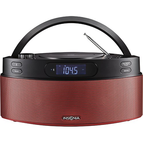 Insignia CD Boombox with AMFM Radio Red NS-BBTCD01 - Best Buy