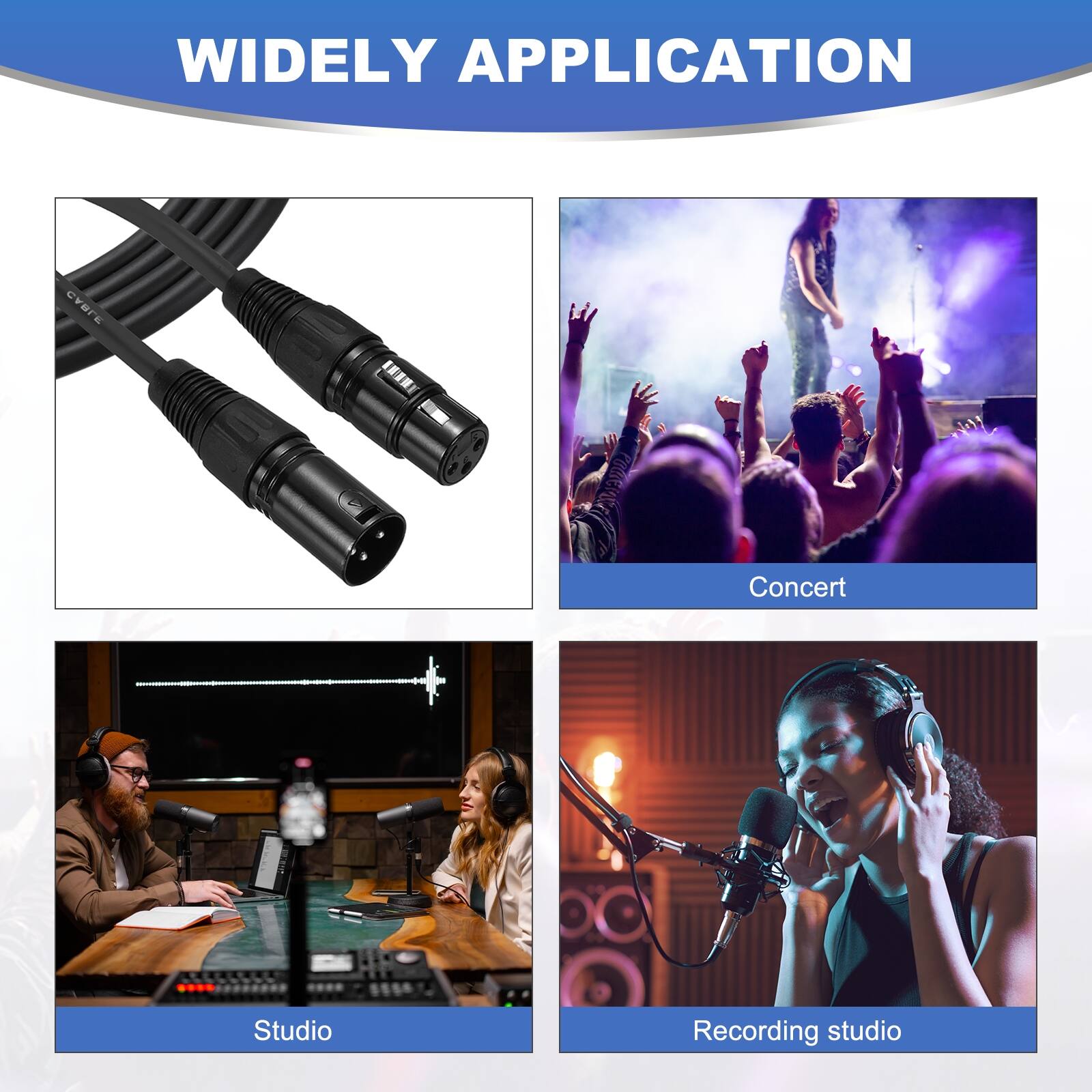 WIDELY APPLICATION

Concert  
Studio  
Recording studio
