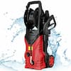 Front. Costway - Costway 2030PSI Electric Pressure Washer Cleaner 1.7 GPM 1800W with Hose Reel - Red.