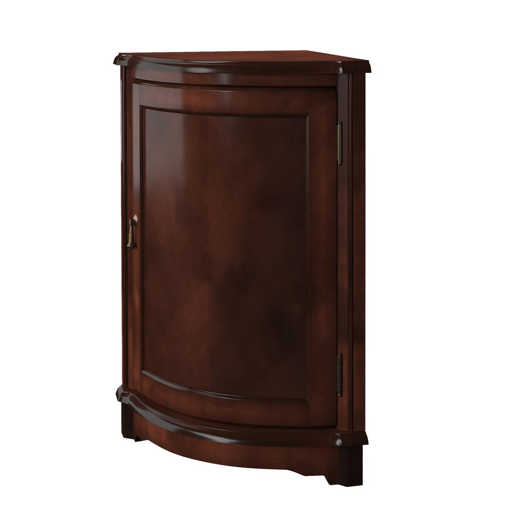 Back. Butler Specialty - Durham Corner Cabinet - Dark Brown.