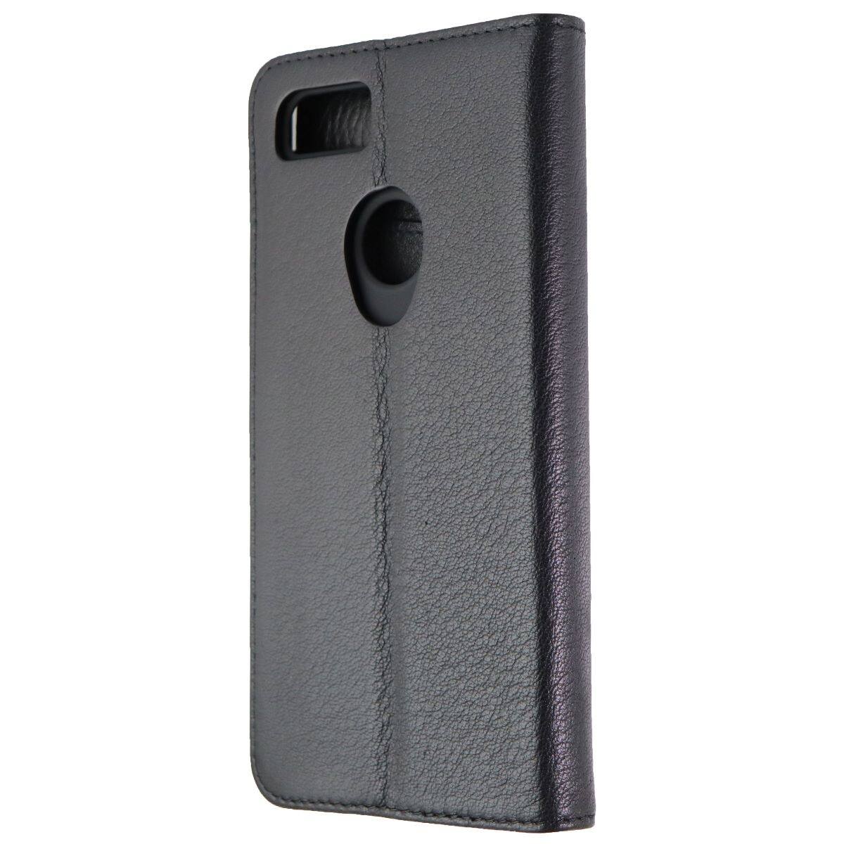 Front. Case-Mate - Case-Mate Wallet Folio Genuine Leather Case for Google Pixel 3 XL - Black - Black.