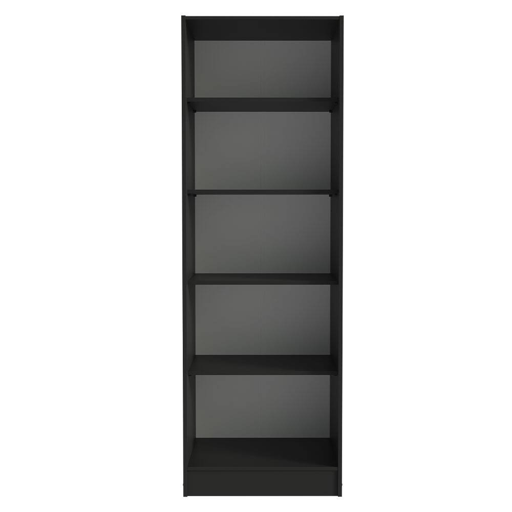 Alt View 4. Madesa - Madesa Wardrobe with 2 Doors and 4 Utility Shelves 23"L - Black - Black.
