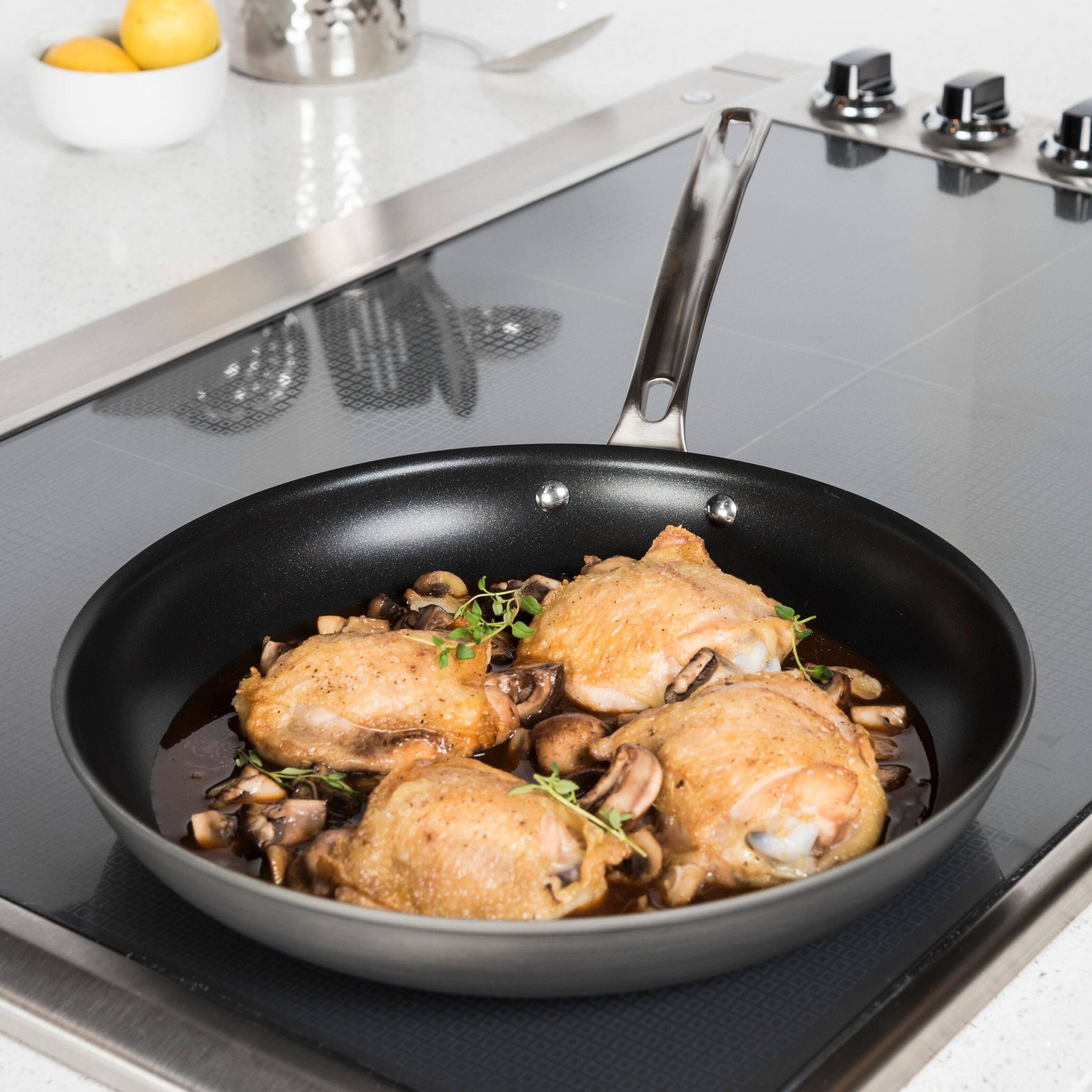 Alt View 11. Viking - Hard Anodized 12" Nonstick Fry Pan - Black/Gray/Silver.