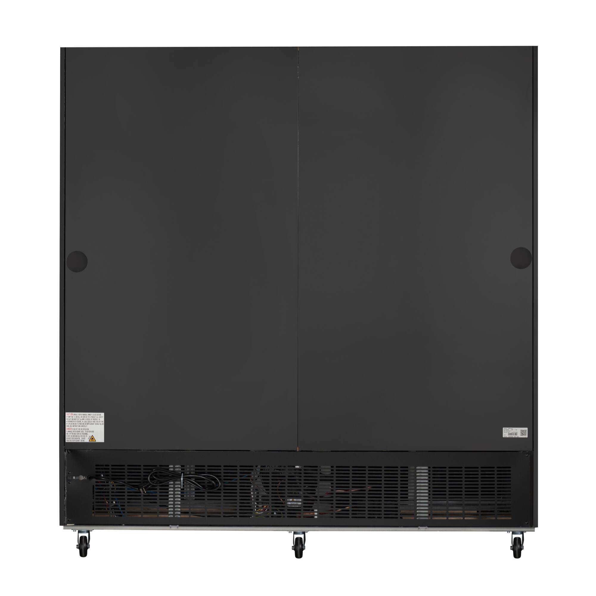 Alt View 8. Koolmore - 78 in. Three-Door Merchandiser Refrigerator - 53 Cu Ft. MDR-3GD - Black.