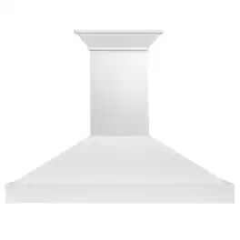 ZLINE - 48 inches - Convertible & Recirculating - Wall Range Hood - Smooth Bright White Finish