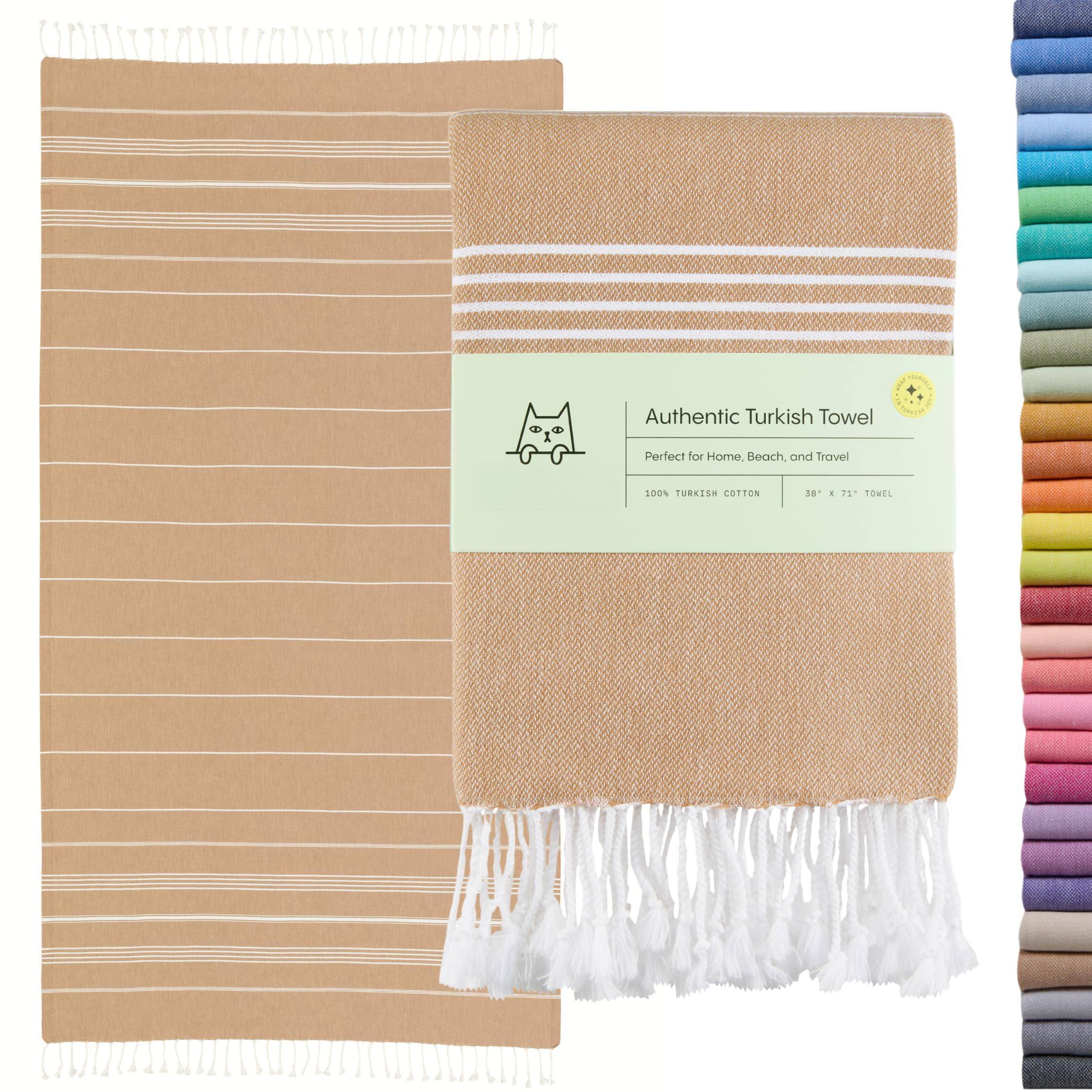 Tawny Brown Beach Towel (38" x 71")