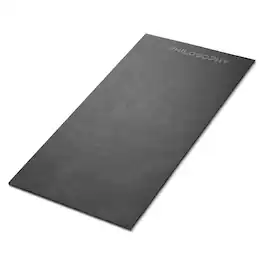Philosophy Gym - Exercise Equipment Mat - 6mm Thick - High Density PVC Gym Floor Mat - Black