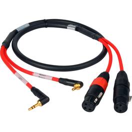 Laird - 10' 2-Channel Stereo 3.5mm Male to XLR Female Audio Input Cable