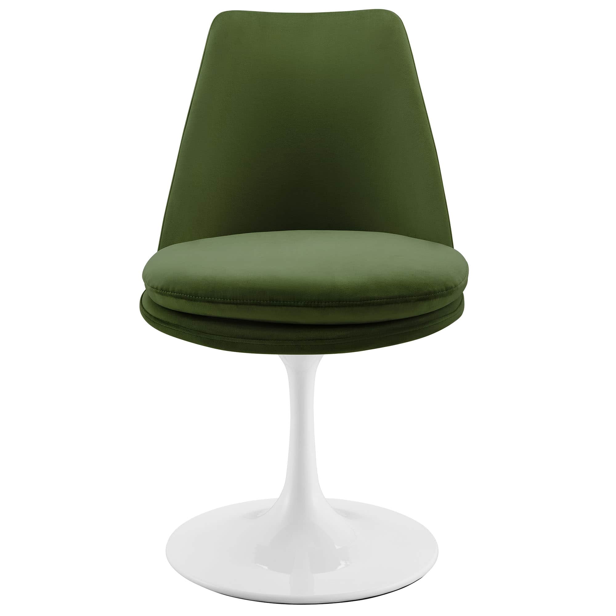 Alt View 2. Modway - Lippa Swivel Dining Performance Velvet Side Chair by Modway - Green.