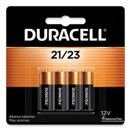 DURACELL
21/23
Alkaline batteries
Piles alcalines
12V
4 Batteries/Piles