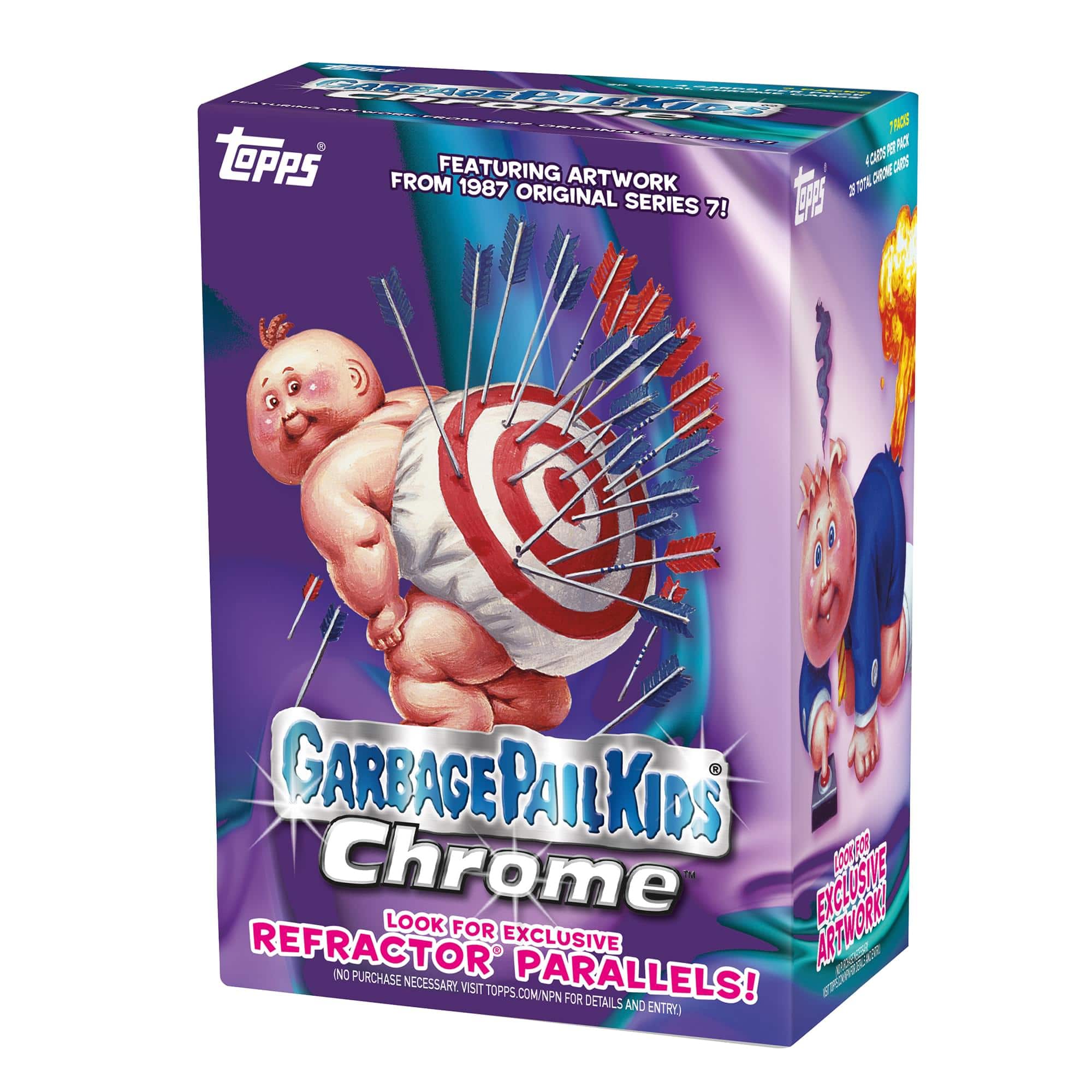 Garbage Pail Kids 2024 Topps Chrome Box | 7 Packs - Multi-Colored