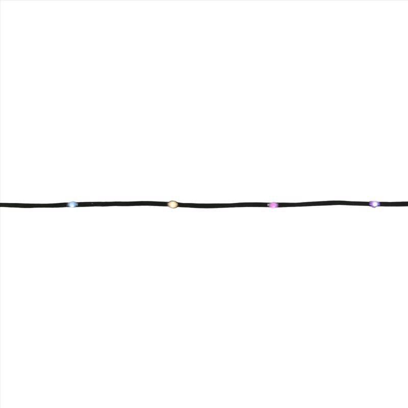 Angle. Celebrations - Celebrations Platinum LED RGB 100 ct String Christmas Lights 17 ft..