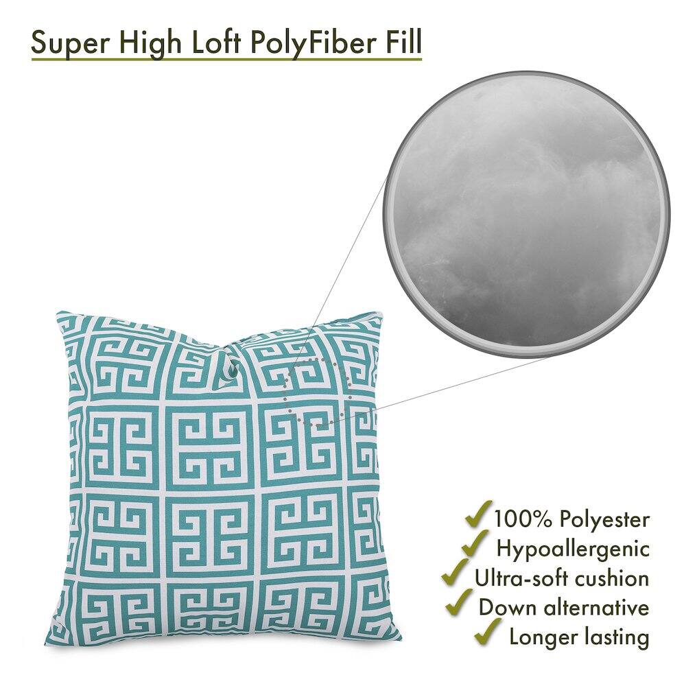 Super High Loft PolyFiber Fill

- 100% Polyester
- Hypoallergenic
- Ultra-soft cushion
- Down alternative
- Longer lasting