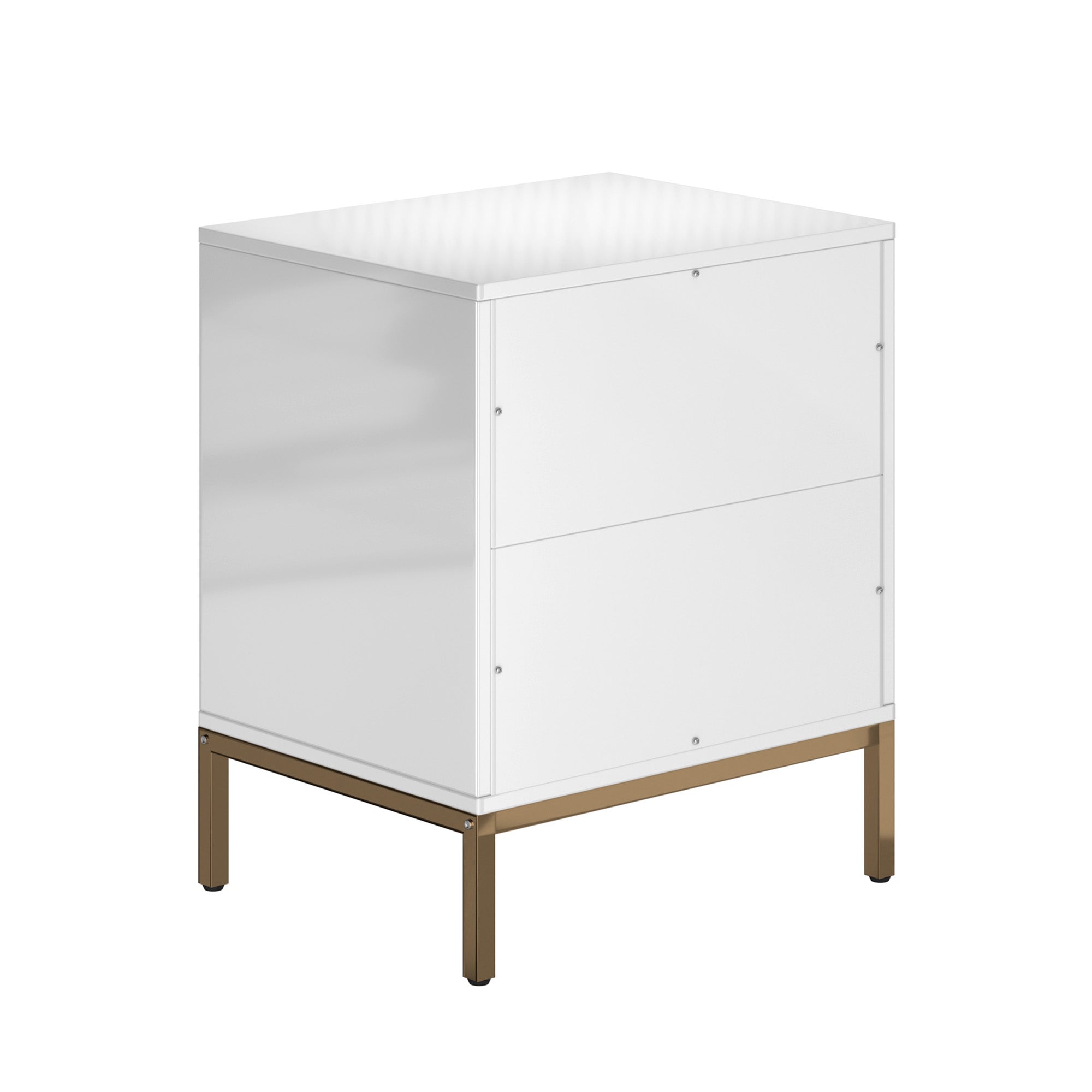 Alt View 10. Boyel Living - Wooden 2-Drawer Side Table - White.