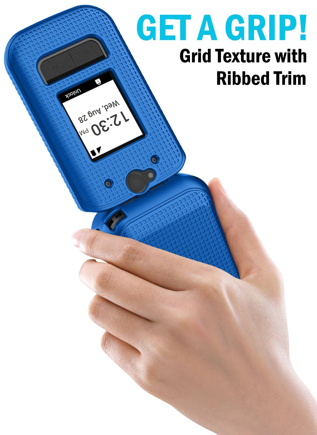GET A GRIP!  
Grid Texture with Ribbed Trim  
Unlock Aug Wed, 28 12:30 PM