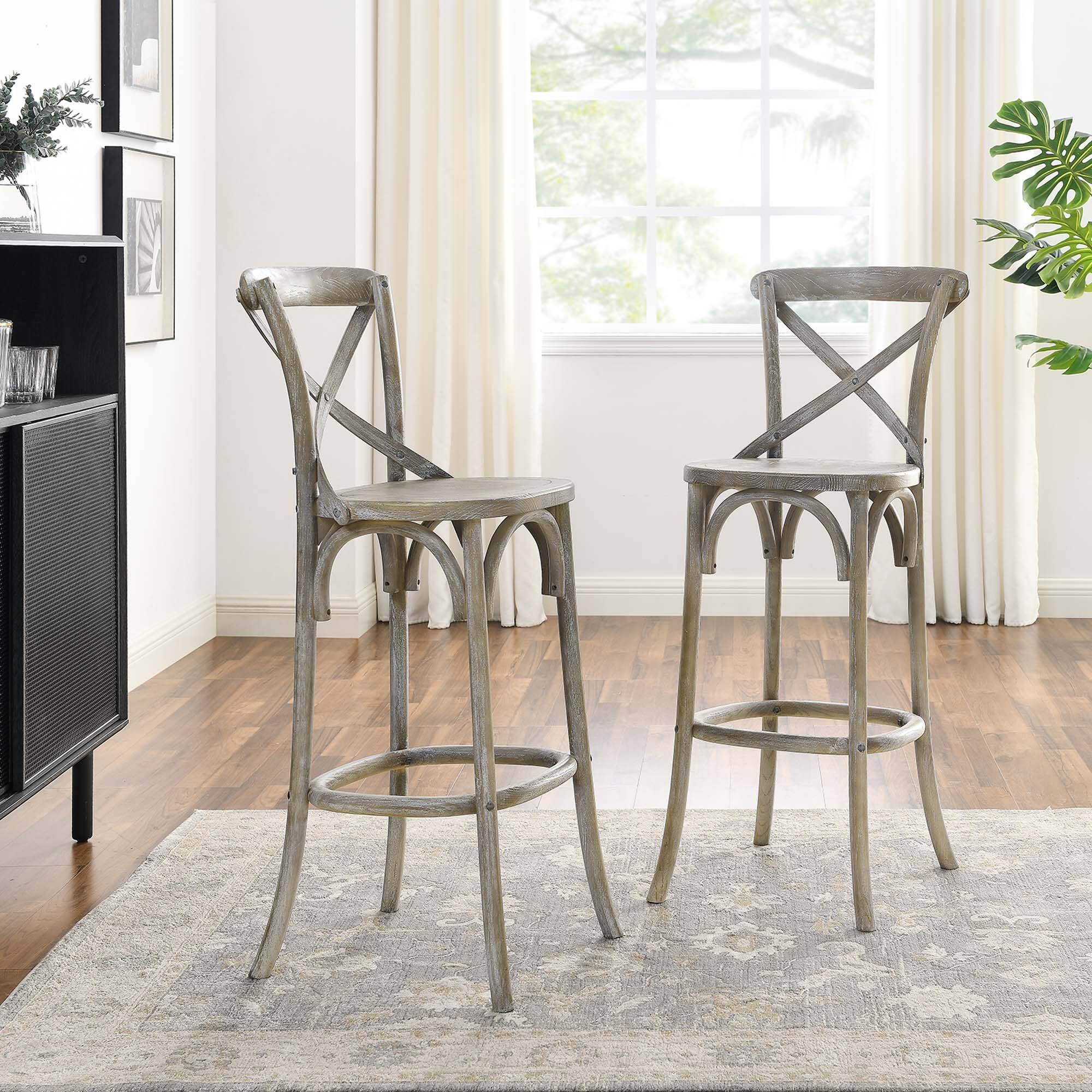 Alt View 8. Modway - Gear Bar Stool - Gray.